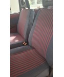 Fodera di Rivestimento Sedile Anteriore per Fiat Panda 141 RIGHE BLU E ROSSE