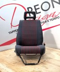 Fodera di Rivestimento Sedile Anteriore per Fiat Panda 141 RIGHE BLU E ROSSE