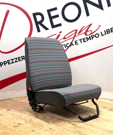 Fodera di rivestimento in tessuto per sedili anteriori su misura per Fiat Panda Young Multicolor Mod. 141