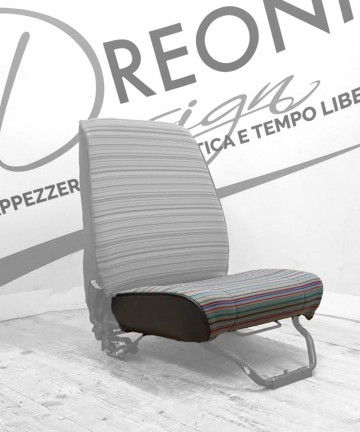 Fodera di rivestimento in tessuto SOLO SEDUTA sedile anteriore su misura per Fiat Panda Young - Mod 141