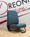 Fodera di rivestimento in tessuto sfere multicolor per sedili anteriori su misura per Fiat Panda Young Mod. 141