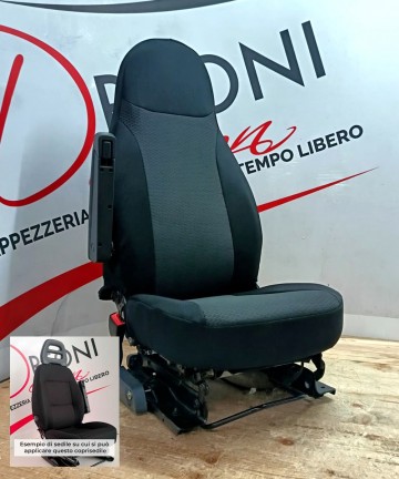 EASY PER FIAT DUCATO 2006/2017 IN TESSUTO # 5Nero