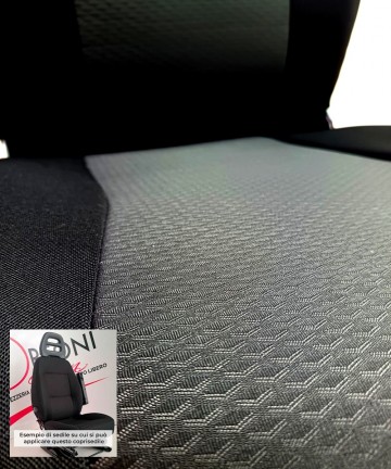 EASY PER FIAT DUCATO 2006/2017 IN TESSUTO # 5Nero