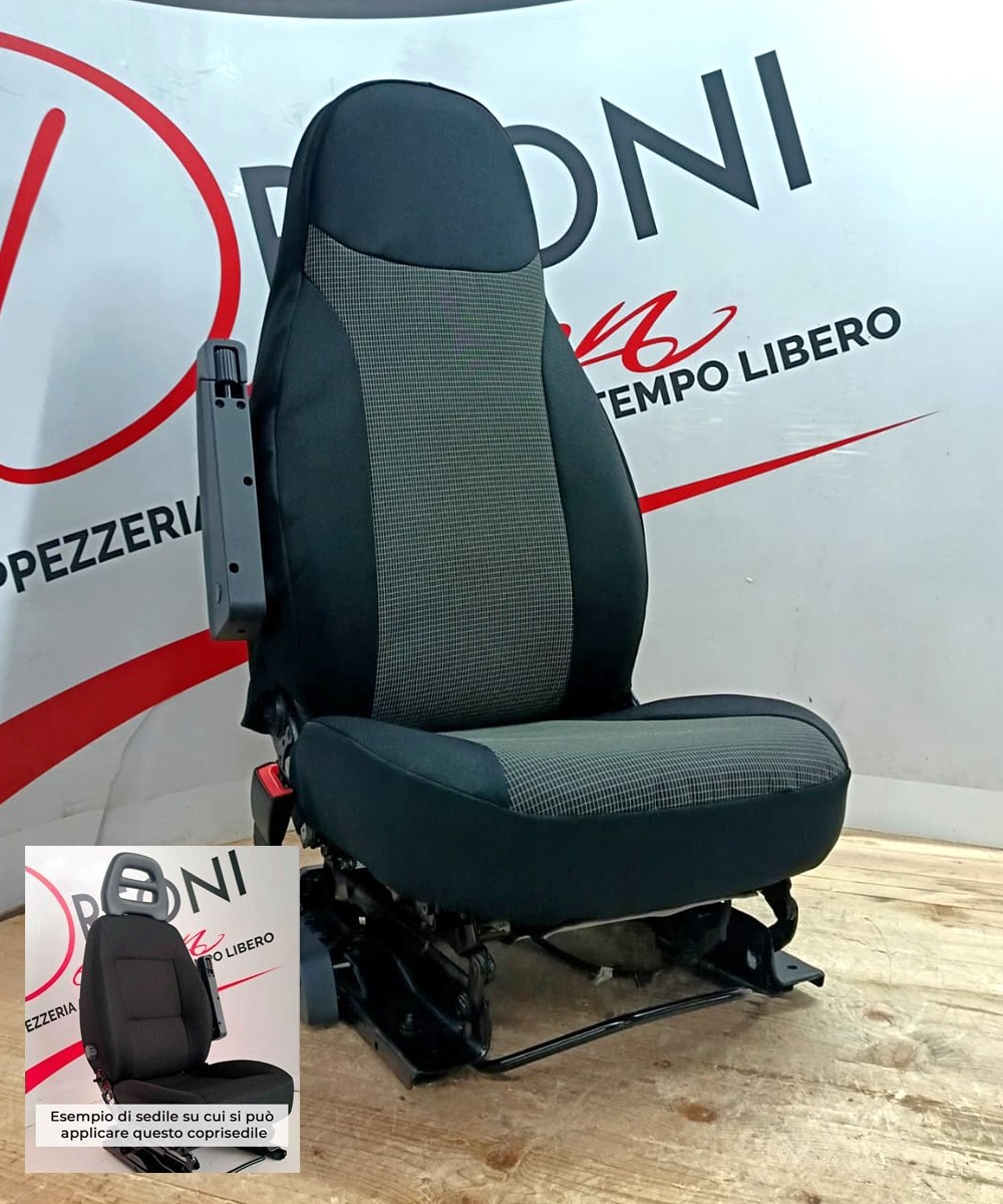 EASY PER FIAT DUCATO 2006/2017 IN TESSUTO # 6Nero