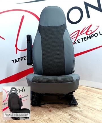 EASY PER FIAT DUCATO 2006/2017 IN TESSUTO #2 Grigio-Nero