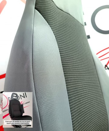 EASY PER FIAT DUCATO 2006/2017 IN TESSUTO #2 Grigio-Nero