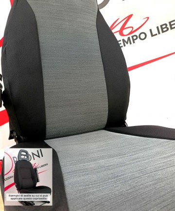 EASY PER FIAT DUCATO 2006/2017 IN TESSUTO #3 Nero-Grigio