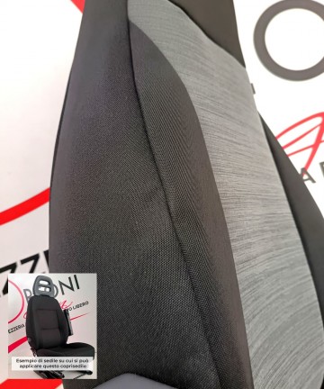 EASY PER FIAT DUCATO 2006/2017 IN TESSUTO #3 Nero-Grigio