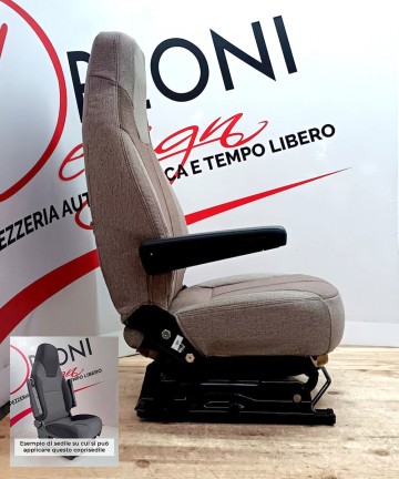 Coppia di Copri Sedili Fiat Ducato 2017-2025 Articolo Malaparte