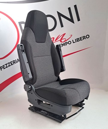 Coppia di coprisedili per camper e furgoni Ducato 2017-2023 | Grigio