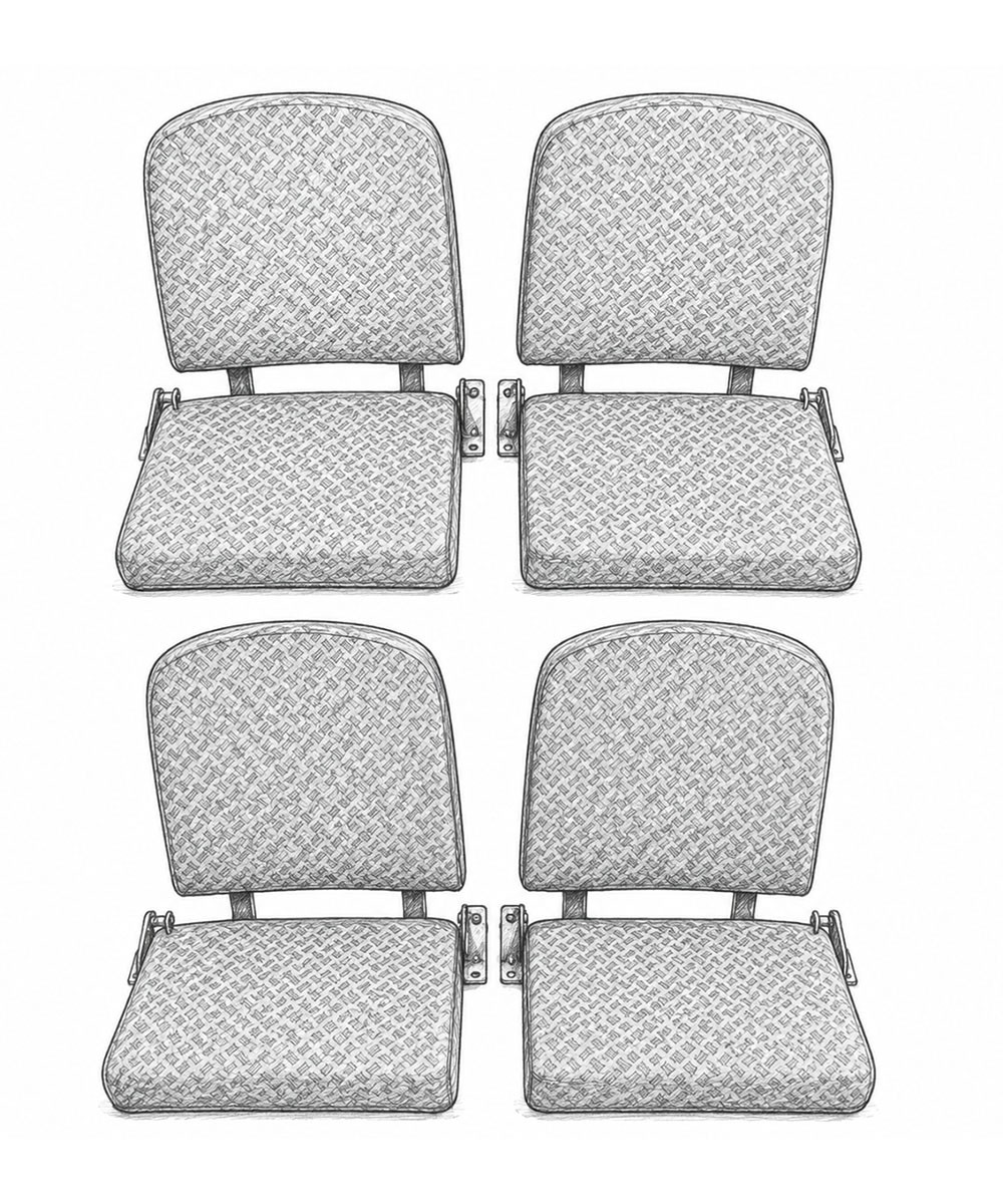 Fodere di rivestimento per quattro sedili posteriori Land Rover Defender