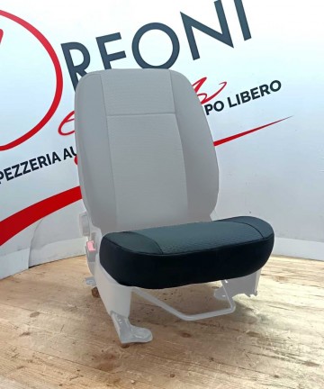 Fodera di rivestimento singola SOLO SEDUTA Fiat Panda 169 - Tessuto Nero