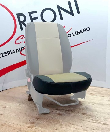 Fodera di rivestimento singola SOLO SEDUTA per Panda 169 - Tessuto Nero/Beige