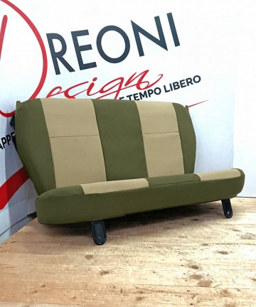 Fodera di rivestimento panca posteriore Fiat Panda 169 (5 posti) - tessuto verde oliva
