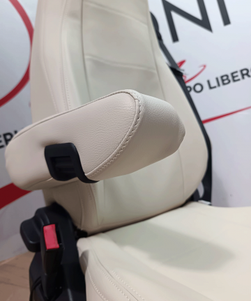 Coppia coprisedili per aguti ecopelle beige