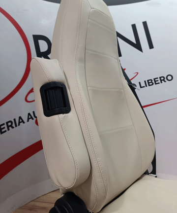 Coppia coprisedili per aguti ecopelle beige