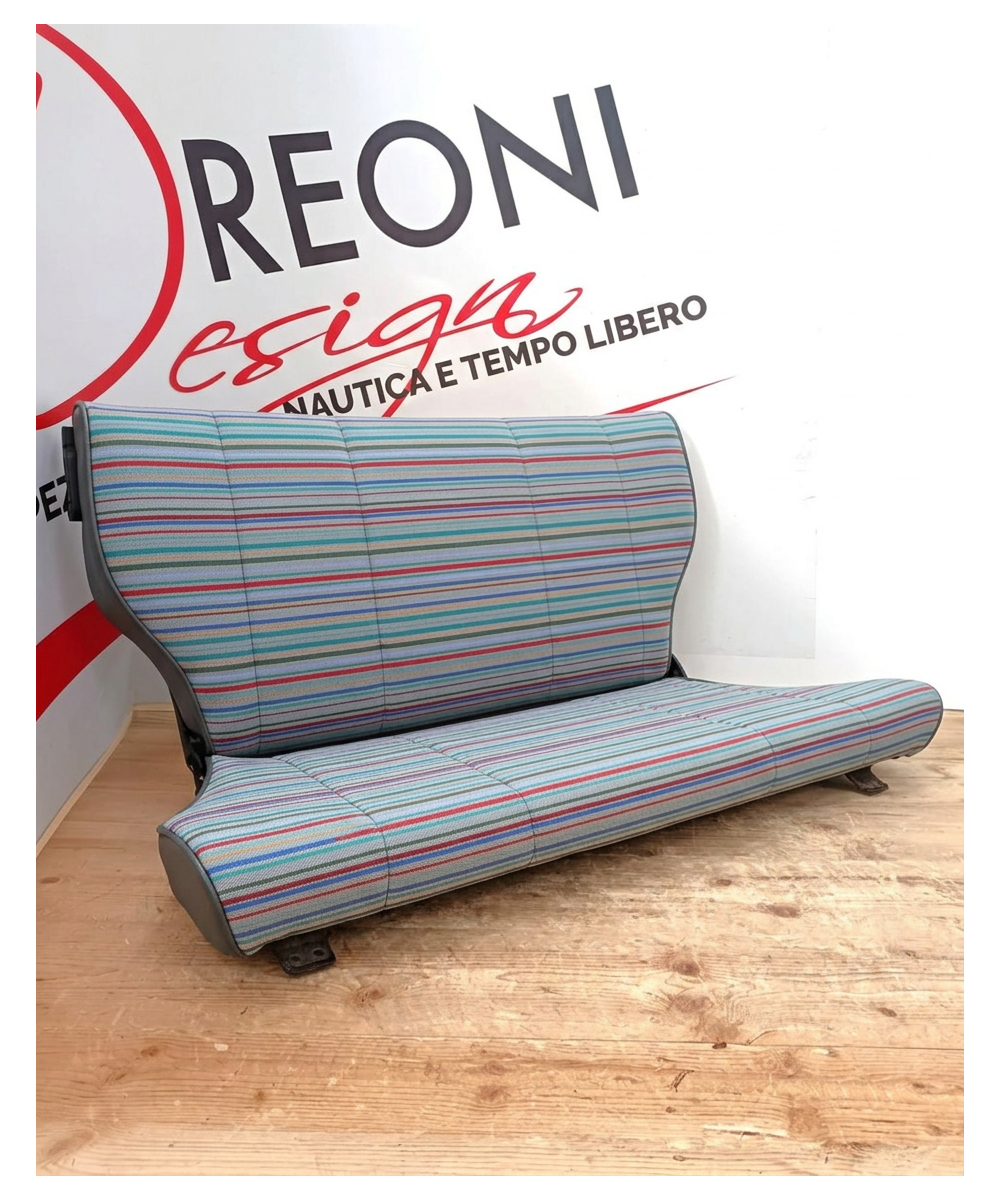 Fodera di rivestimento per panca posteriore Fiat Panda 141 - Tessuto multicolor