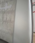 Fodera di rivestimento per panca posteriore Fiat Panda 141 Sisley - Con Bordino Margherita - Col. Grigio