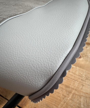 Fodera di rivestimento per panca posteriore Fiat Panda 141 Sisley - Con Bordino Margherita - Col. Grigio