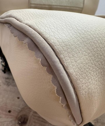 Fodera di rivestimento per panca posteriore Fiat Panda 141 Sisley - Con Bordino Margherita - Col. Beige