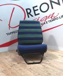 Completo di fodere di rivestimento per sedili anteriori e posteriori per Fiat Panda 141 - Tessuto dance verde e blu