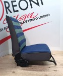 Completo di fodere di rivestimento per sedili anteriori e posteriori per Fiat Panda 141 - Tessuto dance verde e blu