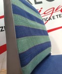Fodera di rivestimento singola per Fiat Panda 141 - Tessuto dance verde e blu