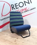 Fodera di rivestimento singola per Fiat Panda 141 - Tessuto dance verde e blu