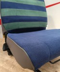 Fodera di rivestimento singola per Fiat Panda 141 - Tessuto dance verde e blu