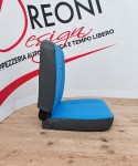 Fodera di rivestimento singola per Piaggio Porter van in ecopelle blu/grigia