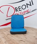 Fodera di rivestimento singola per Piaggio Porter van in ecopelle blu/grigia