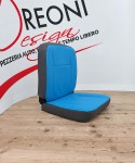 Fodera di rivestimento singola per Piaggio Porter van in ecopelle blu/grigia