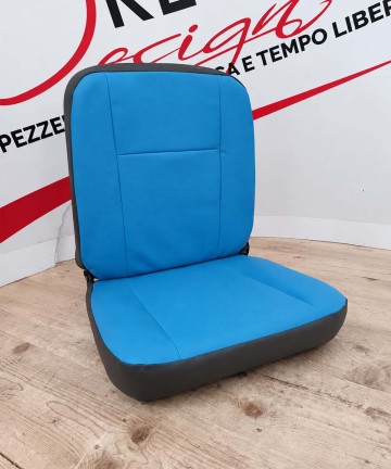 Fodera di rivestimento singola per Piaggio Porter van in ecopelle blu/grigia