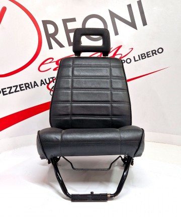 Kit Fodere di rivestimento sedili anteriori e posteriori su misura ecopelle  nera per Fiat Panda